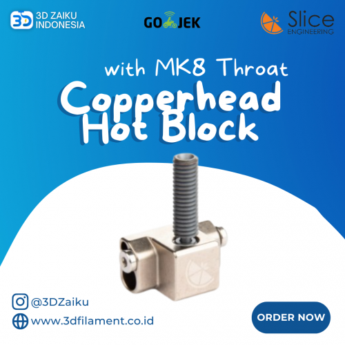 Original Slice Engineering Copperhead Hot Block with MK8 Throat